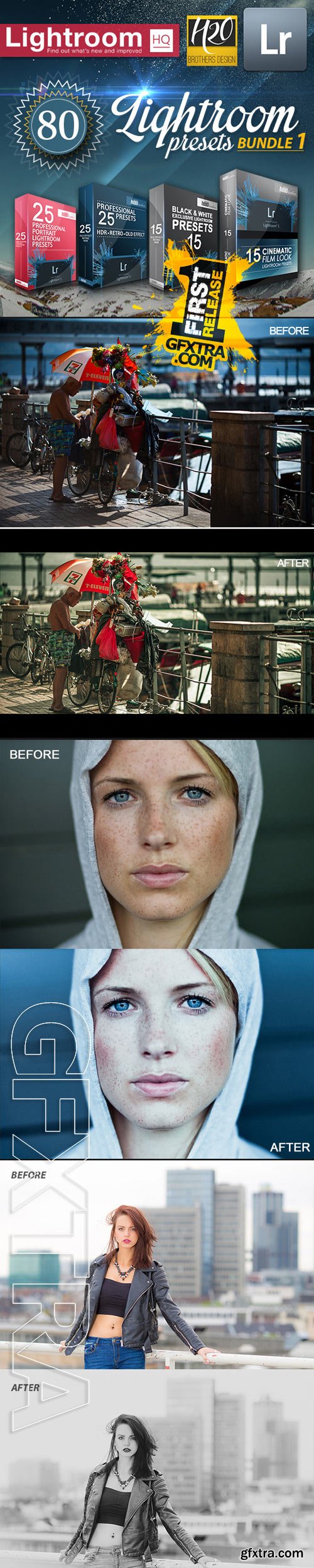 Graphicriver - 80 Lightroom Presets Bundle [pack One] 9405711