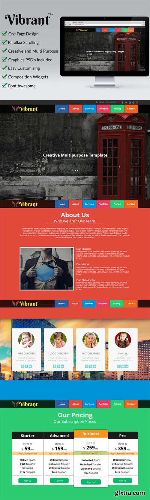 Vibrant - OnePage Parallax Muse Temp - Creativemarket 45504 Vibrant - OnePage Parallax Muse Temp - Creativemarket 45504