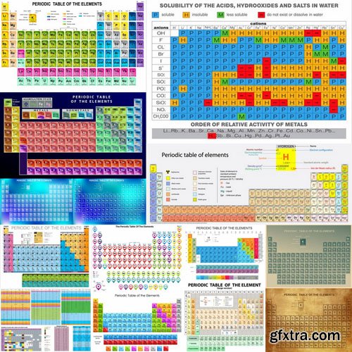 Periodic Table Of The Elements - 23 Vector
