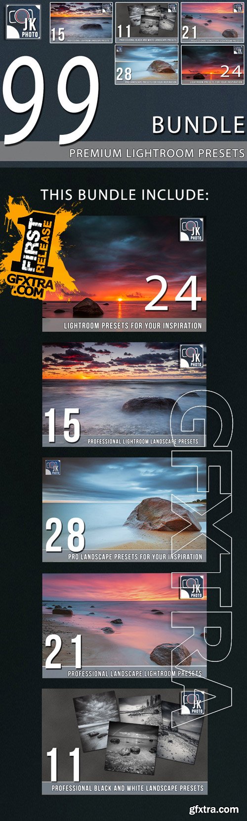 Graphicriver - 99 Premium LightRoom Presets Bundle 9310765