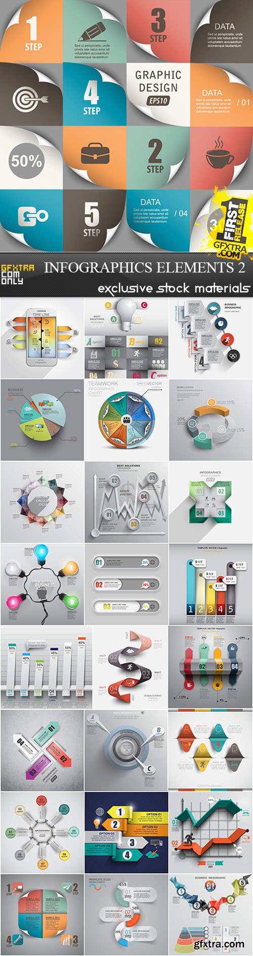 Infographics Elements 2, 25xEPS