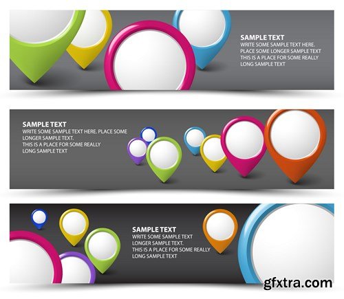 Banner Vector Creative Collection, 25xEPS