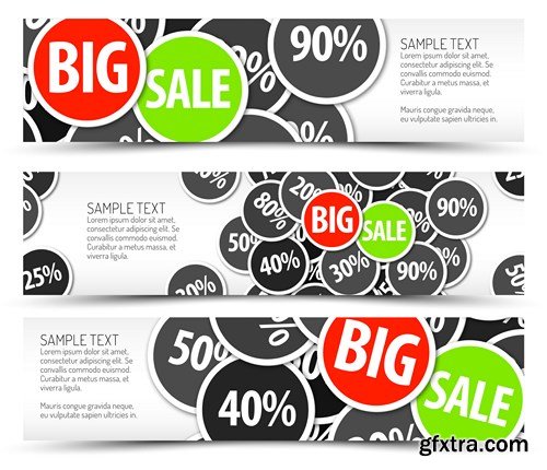 Banner Vector Creative Collection, 25xEPS