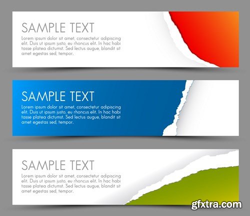 Banner Vector Creative Collection, 25xEPS