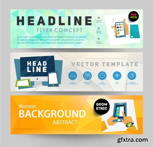 Banner Vector Creative Collection, 25xEPS