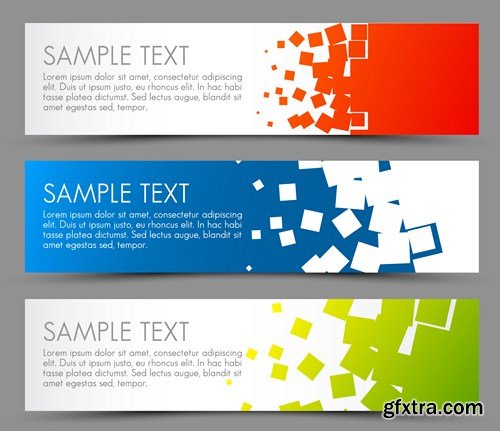 Banner Vector Creative Collection, 25xEPS