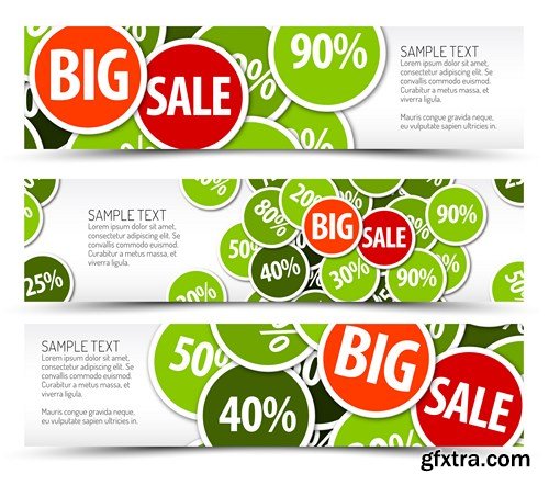 Banner Vector Creative Collection, 25xEPS