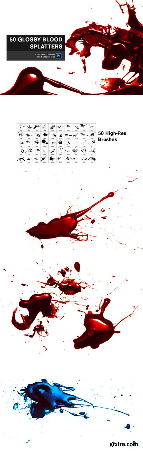 CreativeMarket - 50 Glossy Blood Splatters 90828 CreativeMarket - 50 Glossy Blood Splatters 90828