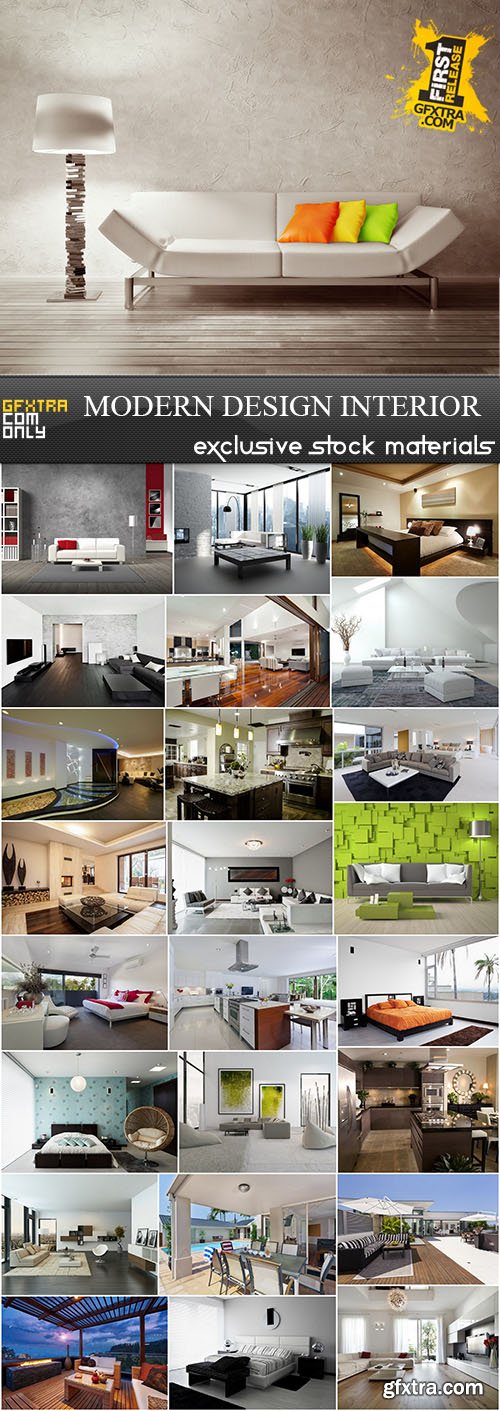 SS Modern Interior Design Collection, 25xUHQ JPEG