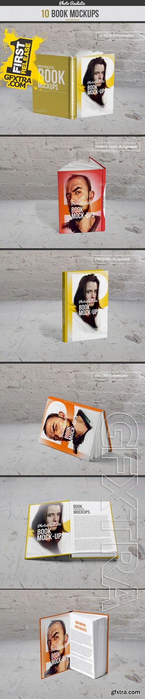 Graphicriver - Book / 10 Mockup / Photo Realistic 9695869