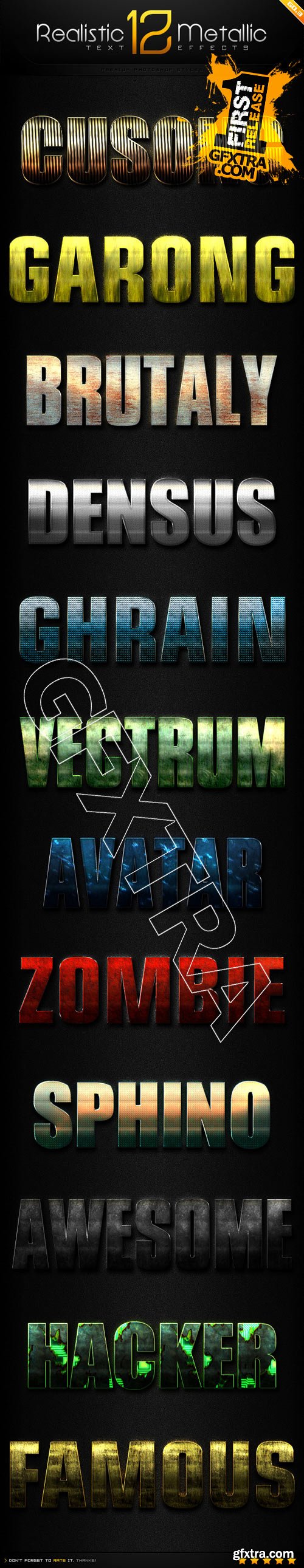 Graphicriver - 12 Realistic Metallic Text Effect Styles GO.3 9694192