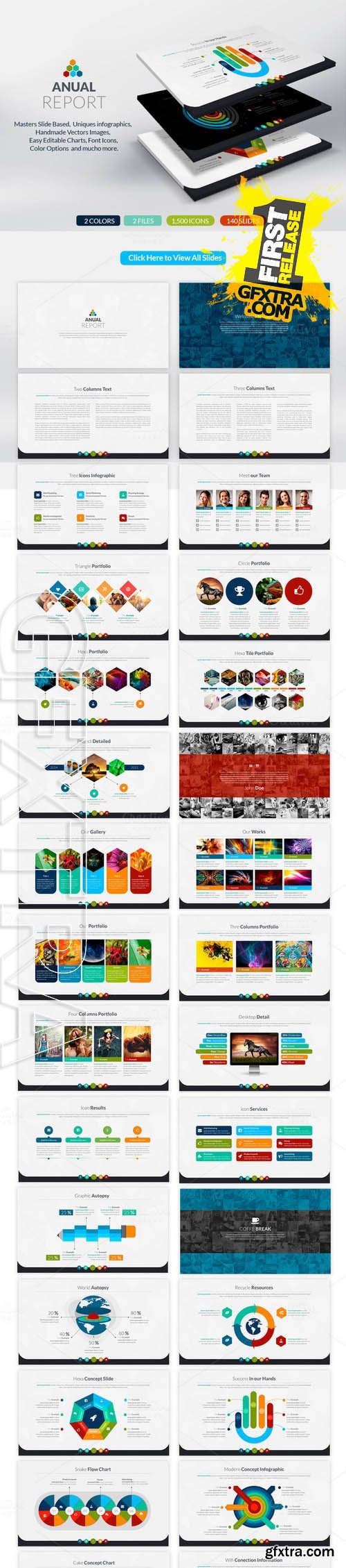 Anual Report | Keynote Presentation - Creativemarket 123814