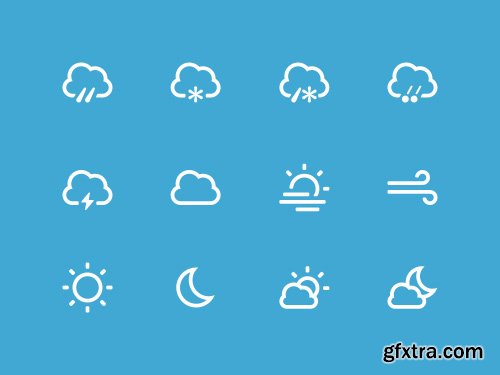PSD Web Icons - Weather Icons - December 2014 PSD Web Icons - Weather Icons - December 2014