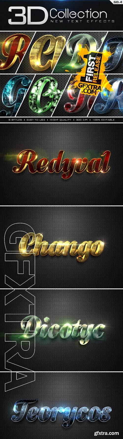 Graphicriver - New 3D Collection Text Effects GO.4 9674249