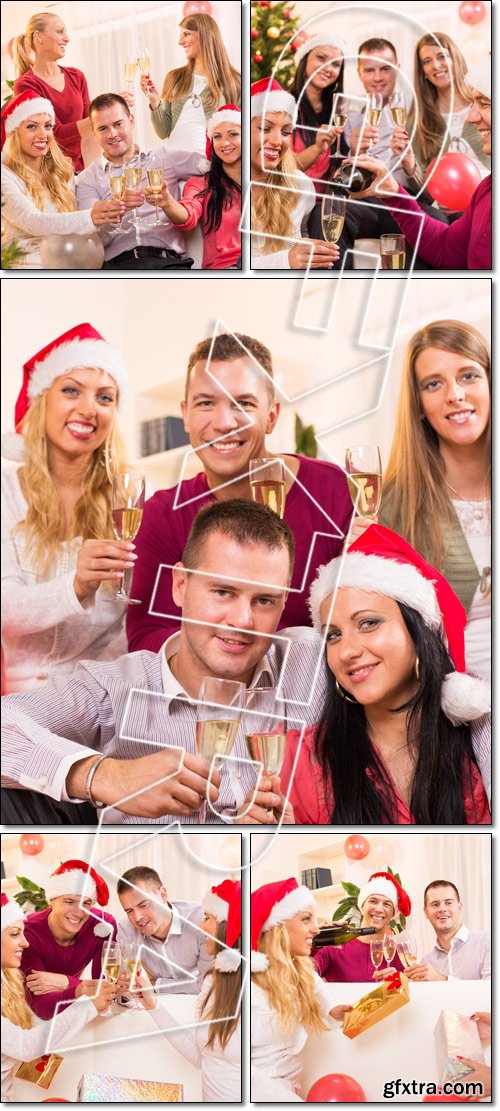 Celebrating Christmas or New Year - Stock photo