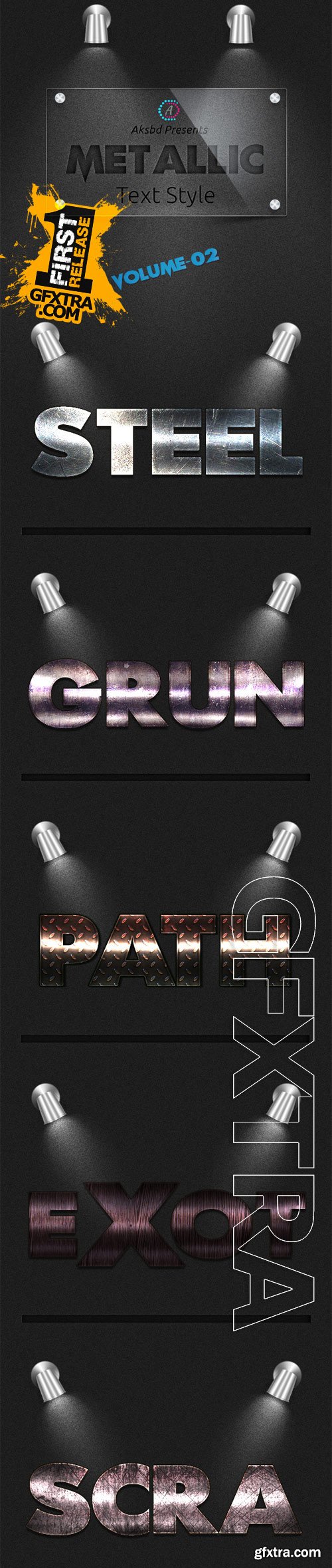 Graphicriver - Metallic Text Styles (Vol-2) 9647314