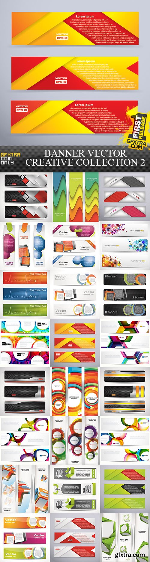Banner Vector Creative Collection 2, 25xEPS
