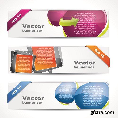 Banner Vector Creative Collection 2, 25xEPS