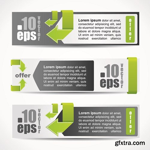 Banner Vector Creative Collection 2, 25xEPS