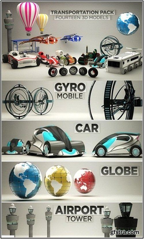 The Pixel Lab 3D Transportation Pack