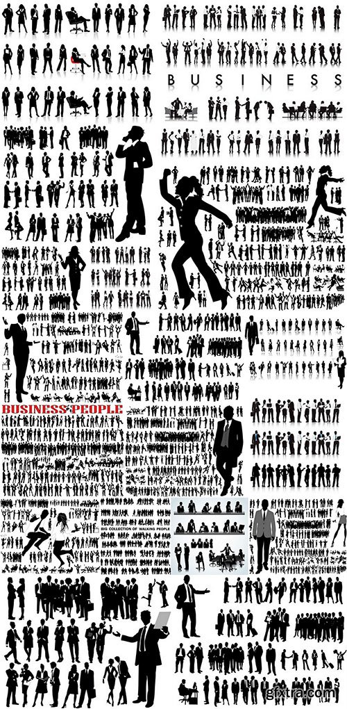 SS Business People Silhouettes, 25xEPS