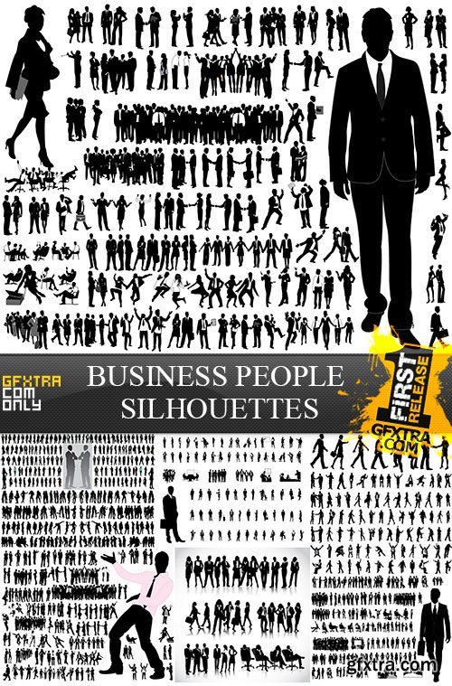 SS Business People Silhouettes, 25xEPS