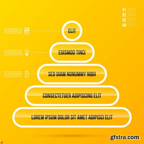 Business Pyramid Infographic 25xEPS