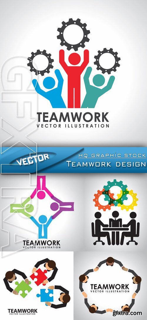 Stock Vector - Teamwork design