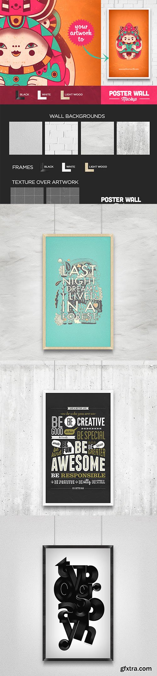 CreativeMarket - Poster and Flyer Wall Mockup 2208 CreativeMarket - Poster and Flyer Wall Mockup 2208