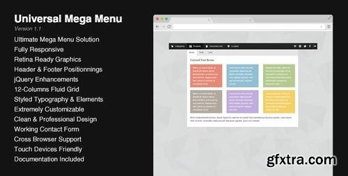 CodeCanyon - Universal Responsive Mega Menu v1.1