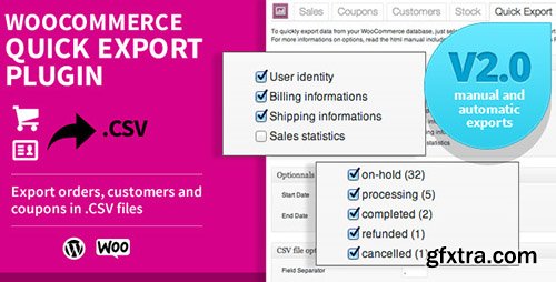 CodeCanyon - WooCommerce Quick Export Plugin v2.1.2 CodeCanyon - WooCommerce Quick Export Plugin v2.1.2