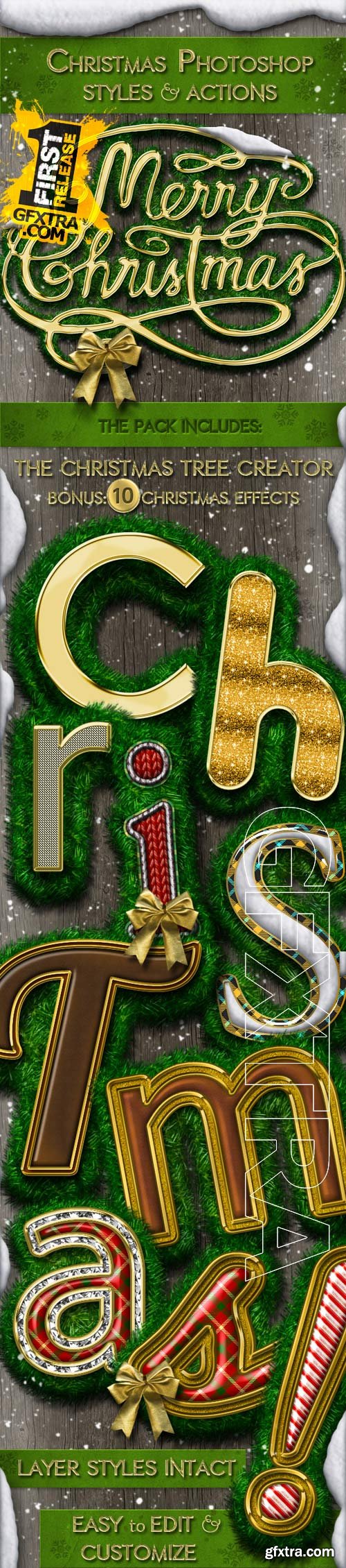 Graphicriver - Christmas Styles Photoshop Creation Kit 9750672