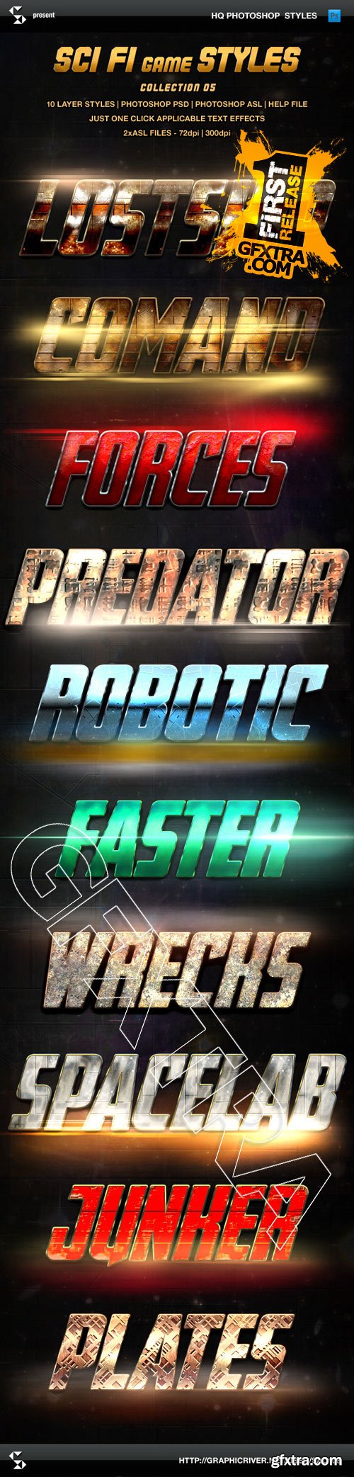 Graphicriver - Sci-fi Game Styles - Collection 5 9737965