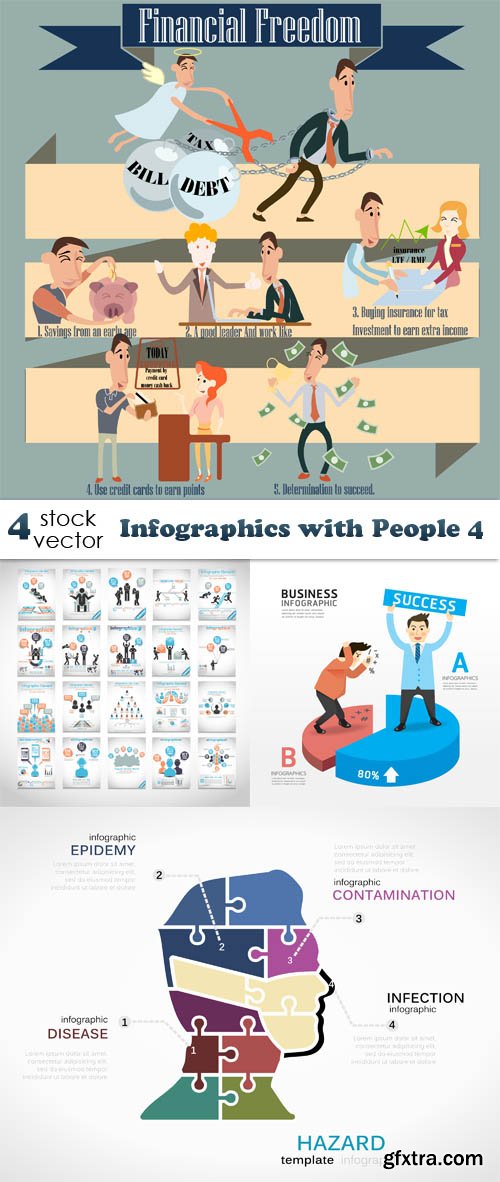 Vectors - Infographics with People 4