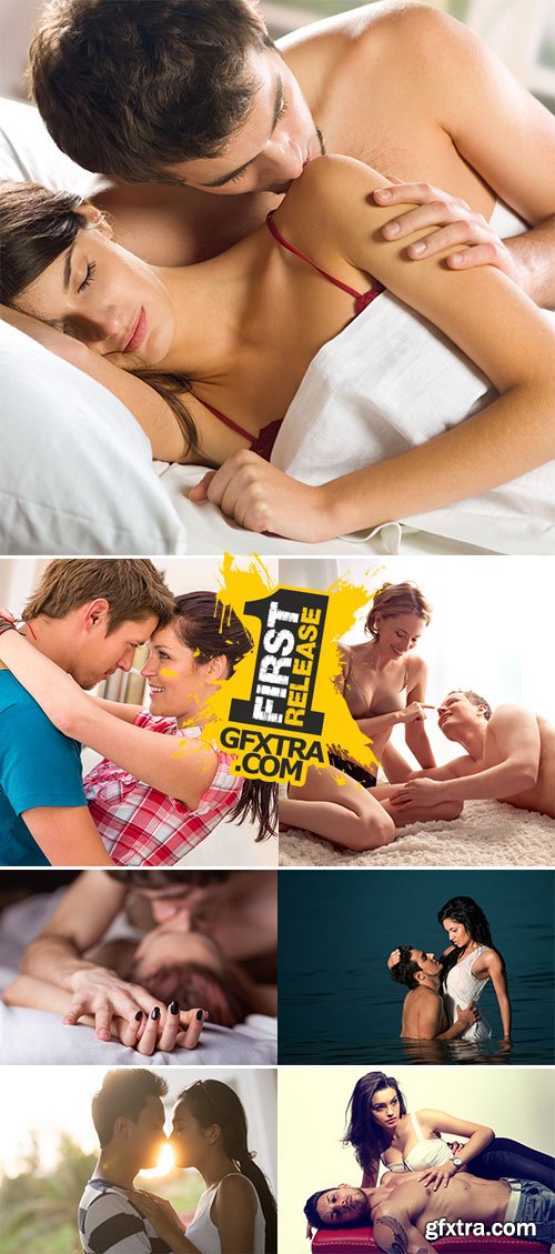 Stock Photo Young beautiful amorous couple