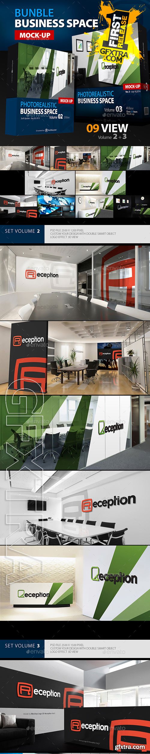 Graphicriver - Mock-up Business Space Bundle Vol.2-3 9757171