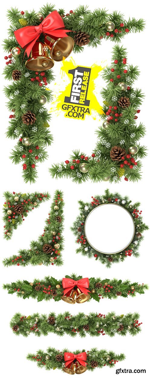 Stock Photo - Christmas Garlands