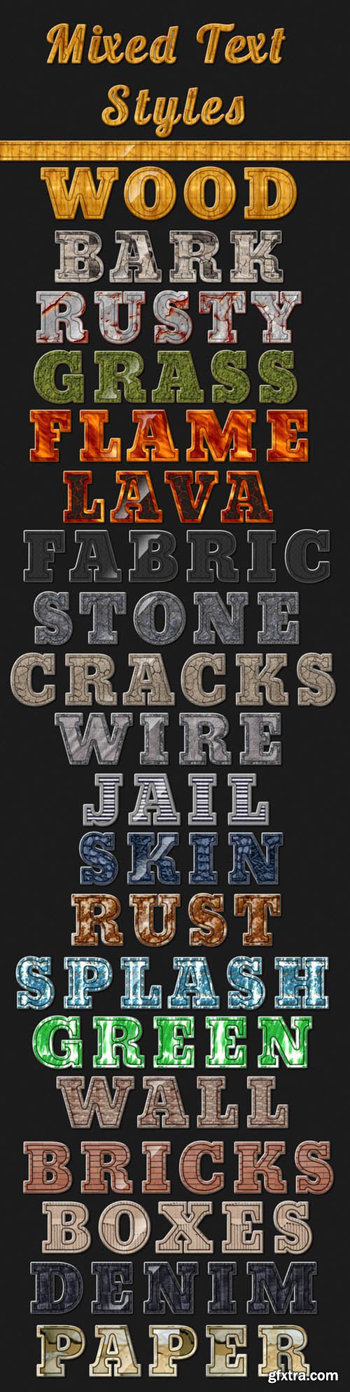 CM - 20 Mixed Text Styles 129480 CM - 20 Mixed Text Styles 129480