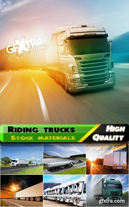 Riding on the road trucks and drivers - 25 HQ Jpg