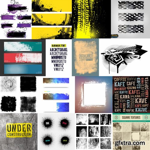 Grunge Design Elements #2 - 25 Vector