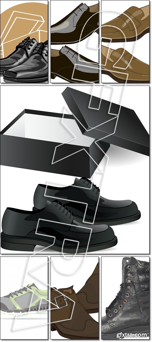 Men\'s shoes - Vector