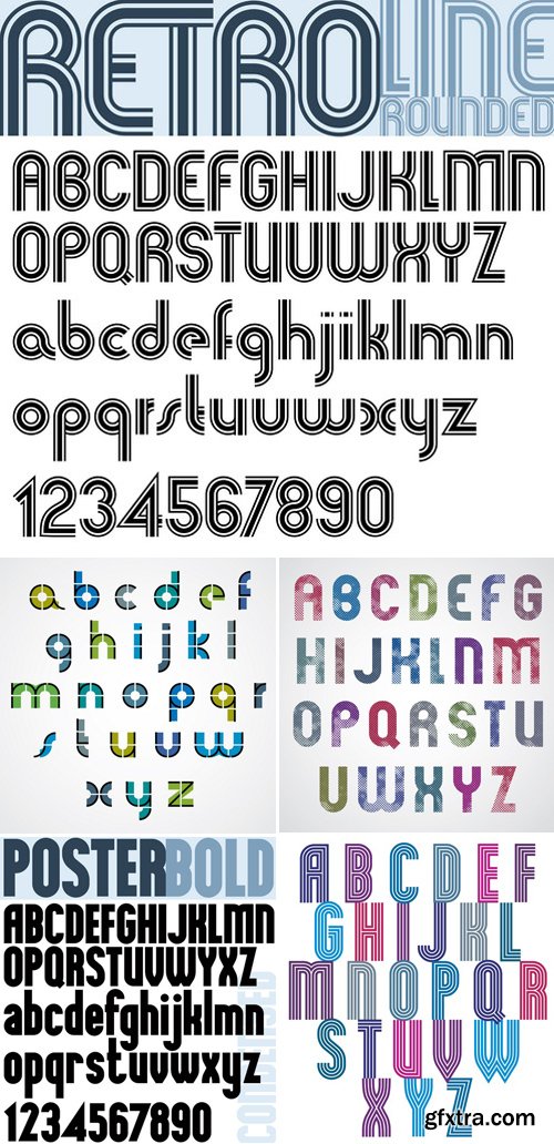 Stock Vectors - Alphabets 4