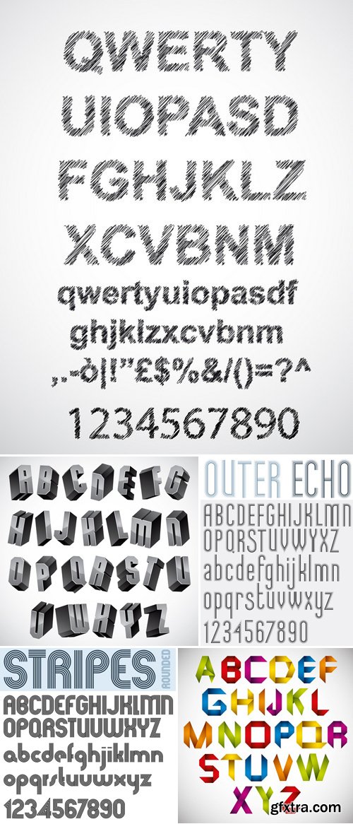 Stock Vectors - Alphabets 5