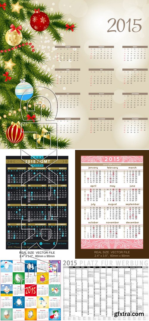 Stock Vectors - Calendar 2015 3