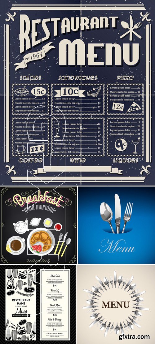 Stock Vectors - Menu 6