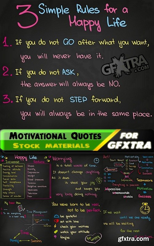 Motivational Quotes in vector from stock #6 25xEPS