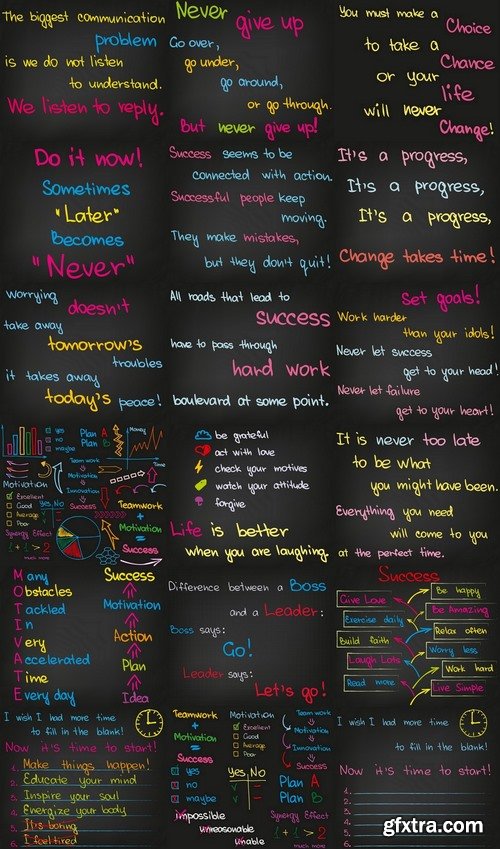 Motivational Quotes in vector from stock #6 25xEPS