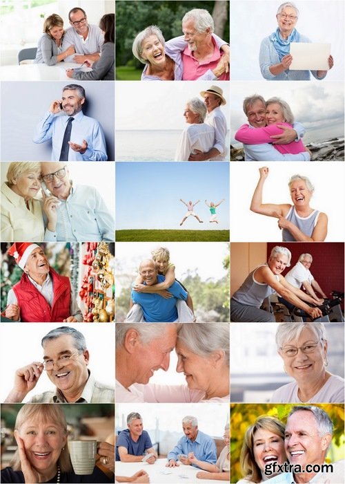 Happy seniors and old people - HQ Jpg