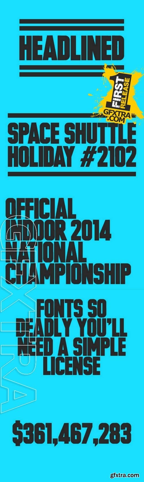 Headlined Solid Font - CM 4891