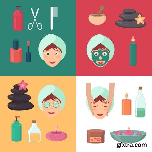 Vector - Set of Spa Elements
